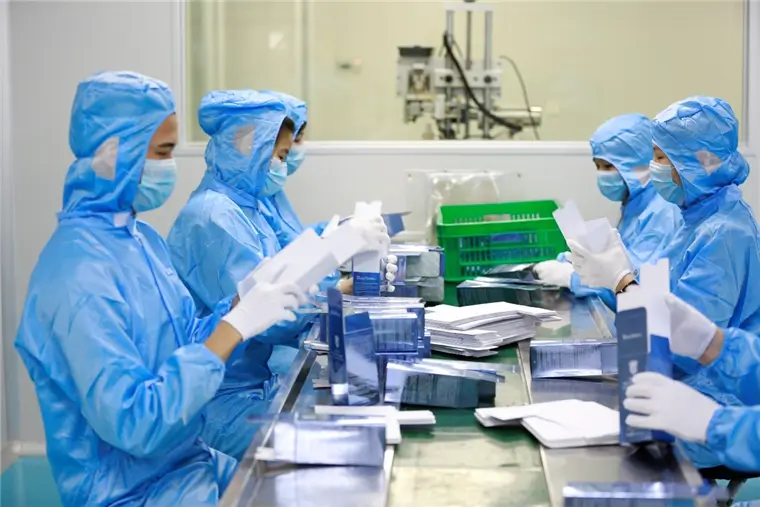 Packaging area for final product preparation