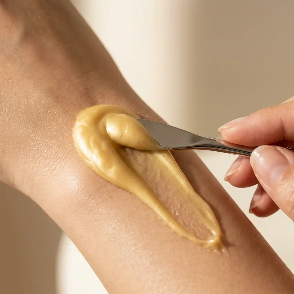 Rich treatment serum texture - luxurious dense consistency