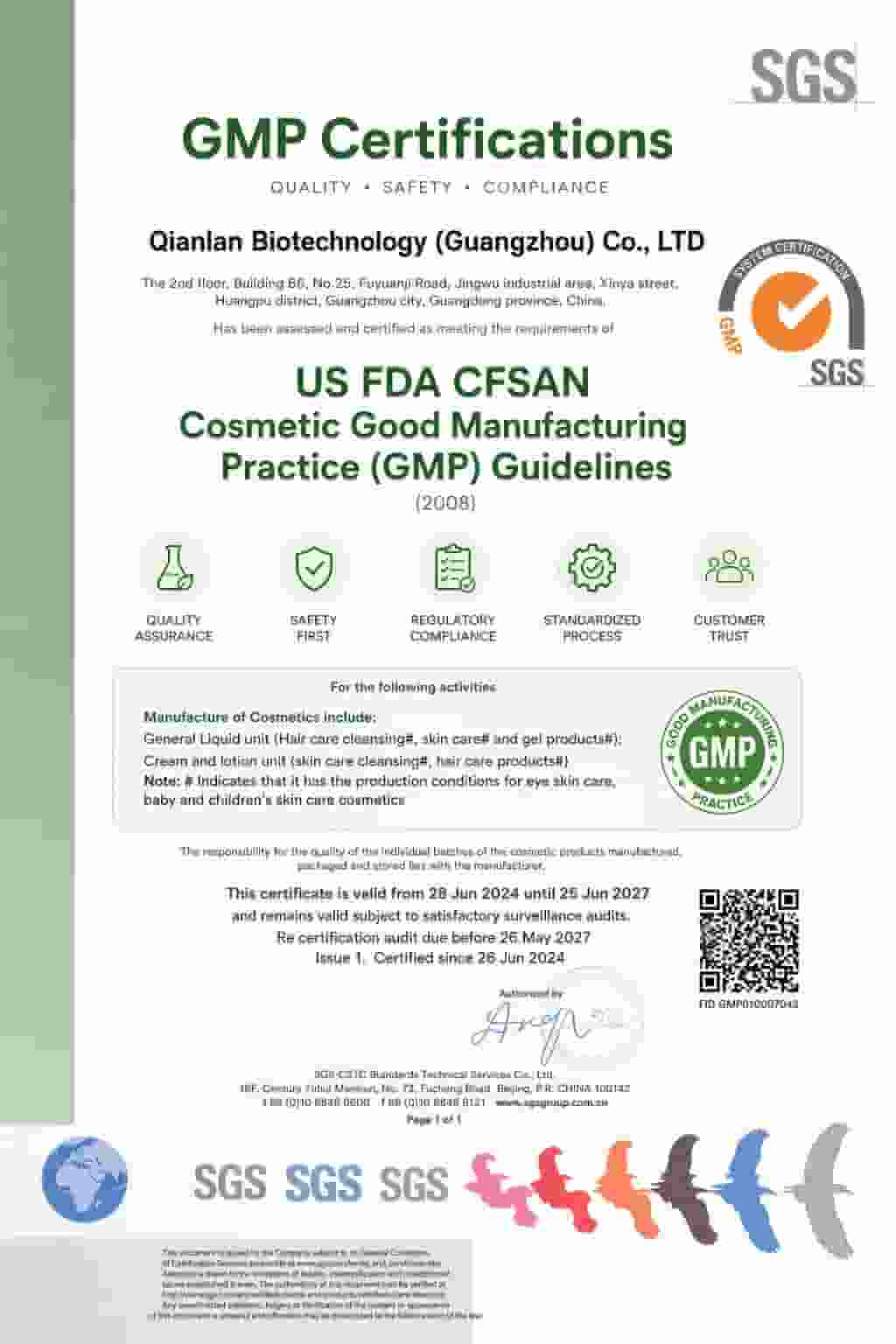 SGS-tested facial serum manufacturer providing quality-tested private-label and OEM skincare solutions.